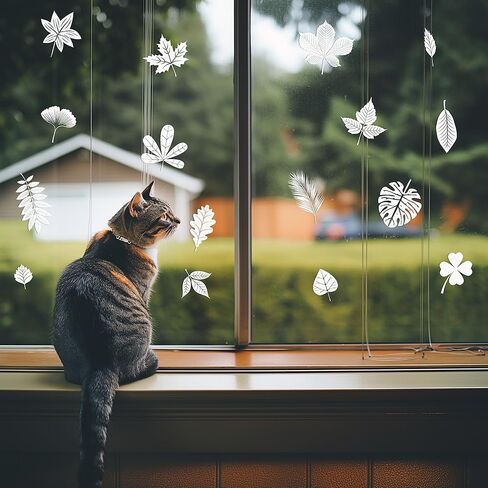 ملصقات النوافذ لمنع ضربات الطيور، منع ضربات نافذة الطيور، 16 قطعة من ملصقات النوافذ للنوافذ الزجاجية، ملصقات النوافذ المضادة للتصادمات على الطيور، اختيار ذكي لتزيين المنزل، وتزيين الكوخ in Kuwait