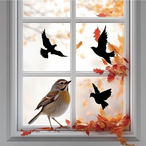 Anti Collision Window Clings Bird Strike Prevention Window Stickers Decals Static Stickers Prevent Bird Strikes on Window Glass - Clear Hummingbird in Saudi Arabia