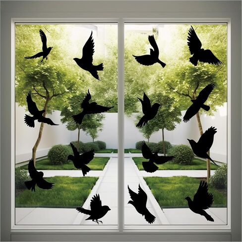 Anti Collision Window Clings Bird Strike Prevention Window Stickers Decals Static Stickers Prevent Bird Strikes on Window Glass - Clear Hummingbird in Saudi Arabia