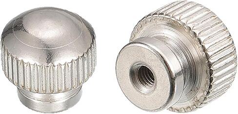 صواميل إبهام مخرشة من uxcell، قطعتان M3 x D13mm x H13mm من الفولاذ الكربوني مع فتحة عمياء عالية الياقة وصواميل إبهام مخرشة لأجزاء الطابعة ثلاثية الأبعاد in Saudi Arabia