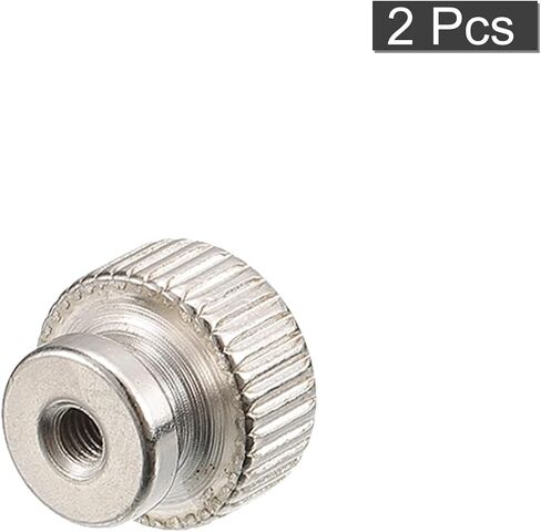 صواميل إبهام مخرشة من uxcell، قطعتان M3 x D13mm x H13mm من الفولاذ الكربوني مع فتحة عمياء عالية الياقة وصواميل إبهام مخرشة لأجزاء الطابعة ثلاثية الأبعاد in Saudi Arabia