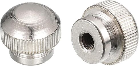 صواميل إبهام مخرشة من uxcell، قطعتان M3 x D13mm x H13mm من الفولاذ الكربوني مع فتحة عمياء عالية الياقة وصواميل إبهام مخرشة لأجزاء الطابعة ثلاثية الأبعاد in Saudi Arabia