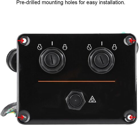Dual Key Switch Panel Kit, 6K1-82570-08-00 12V 0.1W Dual Engine Key Switch Panel Switch Assembly Replacement Fit for Yamaha Outboard Double Vertical Control Engines in Saudi Arabia