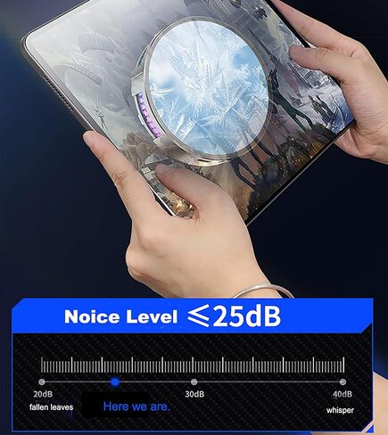 مبرد iPad، مبرد قرص مغناطيسي بقطر 3.9 بوصة، وسادة تبريد ipad، مروحة تبريد للهاتف، محرك طاقة 27 وات، مشعاع عرض درجة الحرارة لجهاز iPhone iPad المحمول، مبرد الكمبيوتر المحمول المحمول in Kuwait