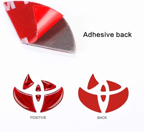 Compatible with Car Rear Tailgate Emblem Logo Trim Accessories Carbon Fiber Emblem Badge Decal Cover Sticker for Toyota RAV4 2020-2024 Black in Kuwait