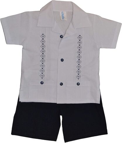 Baby Guayabera Set, (Short & Shirt) 2 Pcs in Saudi Arabia