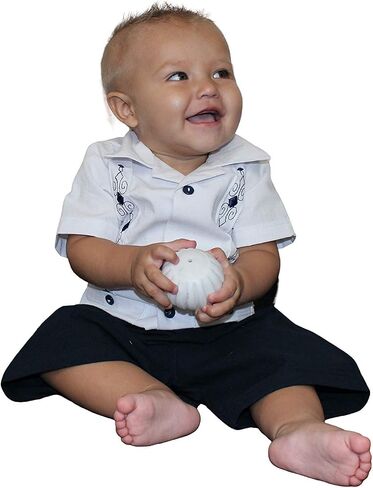 Baby Guayabera Set, (Short & Shirt) 2 Pcs in Saudi Arabia