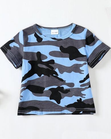 Mioglrie Toddler Baby Boy Clothes Tops Shorts Set Baby Clothes Boy Playwear Summer Boy Outfits in Kuwait