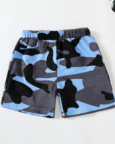 Mioglrie Toddler Baby Boy Clothes Tops Shorts Set Baby Clothes Boy Playwear Summer Boy Outfits in Kuwait