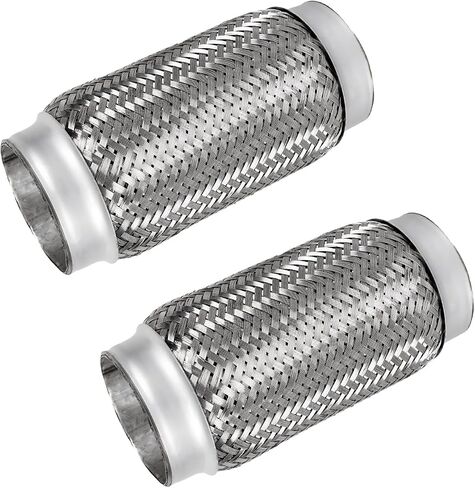 Exhaust Flex Pipe,1.75’’ x 10’’ Heavy Duty Exhaust Flex Pipe Stainless Steel,Universal Double Braid Exhaust Flex Tube For Cars,1pack in Saudi Arabia