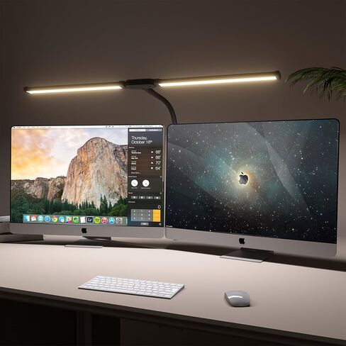 15W LED Desk Lamp with Clamp for Home Office, Eye Caring Architect Lamp with Clip, 80 LEDs Super Bright 30 Lighting Modes Dimmable Light for Learning and Reading in Saudi Arabia