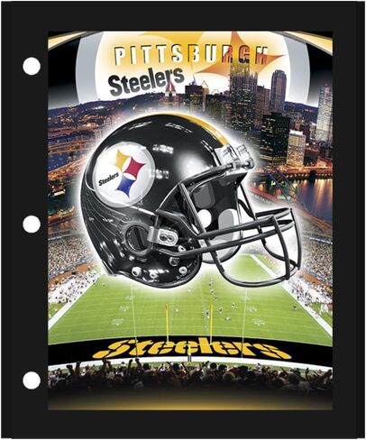 NFL Pittsburgh Steelers 3D Portfolio, Black, 8 in Saudi Arabia