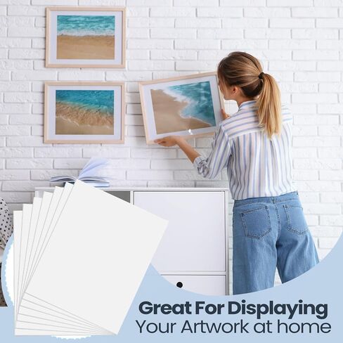 100 Pieces Foam Board 11x14x 1/8 Inch 3mm White Poster Board Presentation Foam Board Double Sided Sign Board Foamboard Foam Core for Crafts Modelling Art Display Presentation School Projects in Saudi Arabia