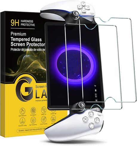 2 Pack Tempered Glass Screen Protector for PlayStation Portal Remote Player - Transparent HD Clear, Anti-Scratch, Easy Installation Kit for PlayStation portal screen protector in Saudi Arabia