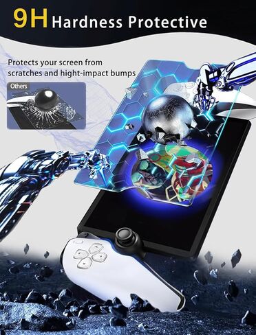2 Pack Tempered Glass Screen Protector for PlayStation Portal Remote Player - Transparent HD Clear, Anti-Scratch, Easy Installation Kit for PlayStation portal screen protector in Saudi Arabia
