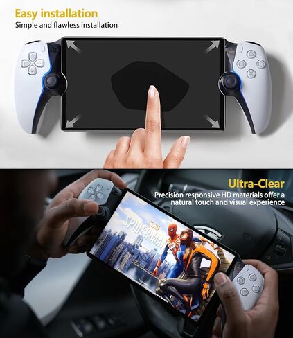 2 Pack Tempered Glass Screen Protector for PlayStation Portal Remote Player - Transparent HD Clear, Anti-Scratch, Easy Installation Kit for PlayStation portal screen protector in Saudi Arabia