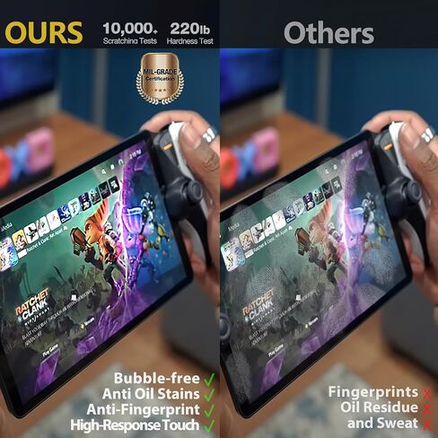 2 Pack Tempered Glass Screen Protector for PlayStation Portal Remote Player - Transparent HD Clear, Anti-Scratch, Easy Installation Kit for PlayStation portal screen protector in Saudi Arabia