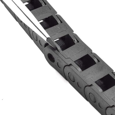 حامل كابل سلسلة سحب بلاستيكي من النوع المغلق مع موصلات نهائية R15 7 × 7 مم L1000mm لآلات التوجيه باستخدام الحاسب الآلي الكهربائية in Saudi Arabia