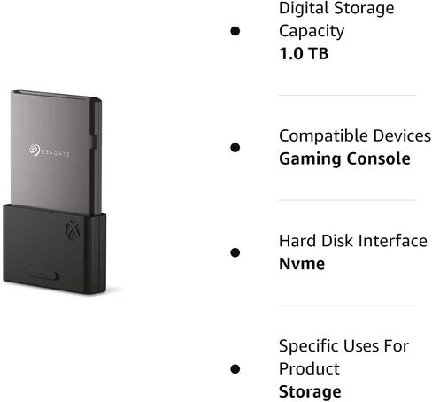 بطاقة توسيع التخزين Seagate لجهاز Xbox Series X|S، سعة 1 تيرابايت، SSD، NVMe Expansion SSD (STJR1000400) in Saudi Arabia