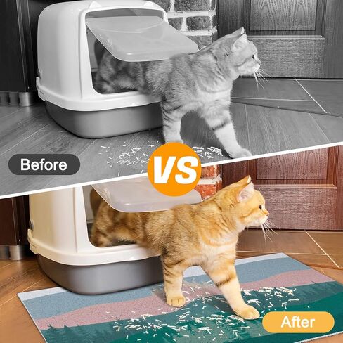 بساط فضلات القطط، بساط صندوق فضلات ناعم، مصنوع من مادة PVC، بساط فضلات القطط، بساط محاصرة فضلات القطط، كيتي، بساط فضلات القطط سهل التنظيف in Kuwait