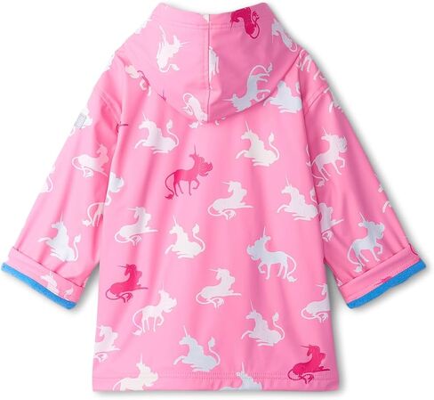 Hatley Girls' Mystical Unicorn Zip Up Rain Jacket (Toddler/Little Big Kid) in Saudi Arabia
