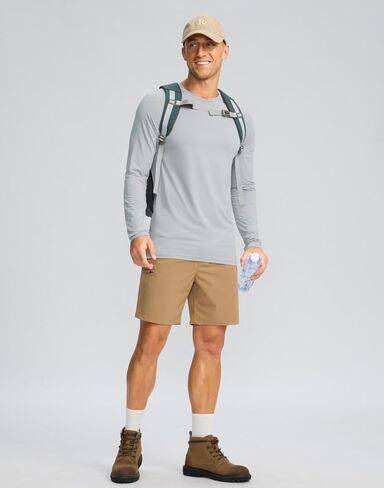Men's Mountain Bike Jersey Long Sleeve Off-Road Sun Protection Biking Cycling Bicycle Hiking Shirts for Men Zipper Pocket in Saudi Arabia
