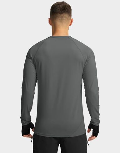 Men's Mountain Bike Jersey Long Sleeve Off-Road Sun Protection Biking Cycling Bicycle Hiking Shirts for Men Zipper Pocket in Saudi Arabia
