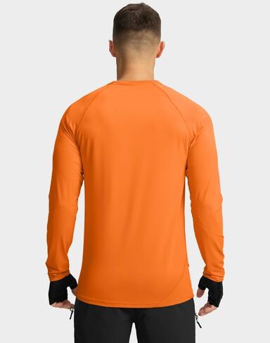 قمصان رجالي لركوب الدراجات الجبلية بأكمام طويلة للحماية من أشعة الشمس على الطرق الوعرة وركوب الدراجات والمشي لمسافات طويلة للرجال وجيب بسحاب in Kuwait