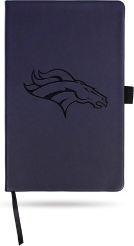 مفكرة ملونة محفورة بالليزر من Rico Industries NFL Denver Broncos، 5.25 × 8.25 بوصة in Saudi Arabia