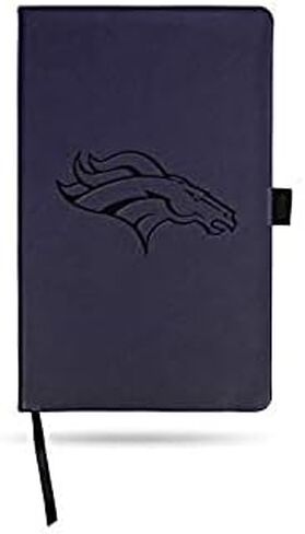 مفكرة ملونة محفورة بالليزر من Rico Industries NFL Denver Broncos، 5.25 × 8.25 بوصة in Saudi Arabia