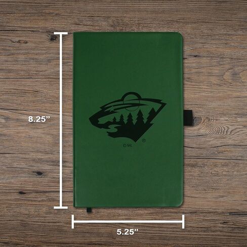 Rico Industries NHL Minnesota Wild Laser-Engraved Color Notepad, 5.25 x 8.25-inches in Saudi Arabia