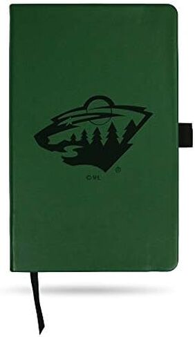 Rico Industries NHL Minnesota Wild Laser-Engraved Color Notepad, 5.25 x 8.25-inches in Saudi Arabia