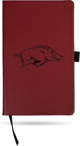 Rico Industries NCAA Arkansas Razorbacks Maroon - مفكرة صغيرة محفورة بالليزر أولية in Saudi Arabia