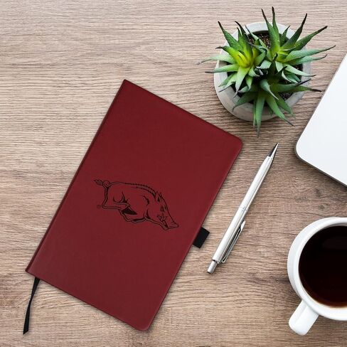 Rico Industries NCAA Arkansas Razorbacks Maroon - مفكرة صغيرة محفورة بالليزر أولية in Saudi Arabia