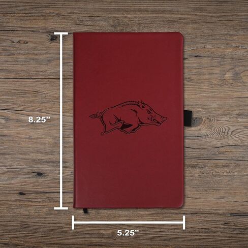 Rico Industries NCAA Arkansas Razorbacks Maroon - مفكرة صغيرة محفورة بالليزر أولية in Saudi Arabia