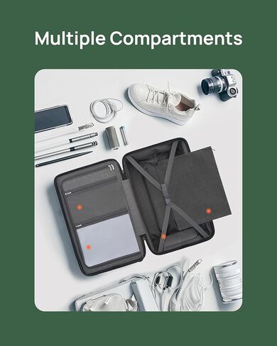 Luggage Sets 2 Piece, Carry On Luggage Airline Approved, Large Checked Trunk Luggage with Smooth Spinner Wheels, Hard Case PC Suitcase Sets, TSA Approved, 20in/29in (Seaweed Green, Hudson) in Kuwait