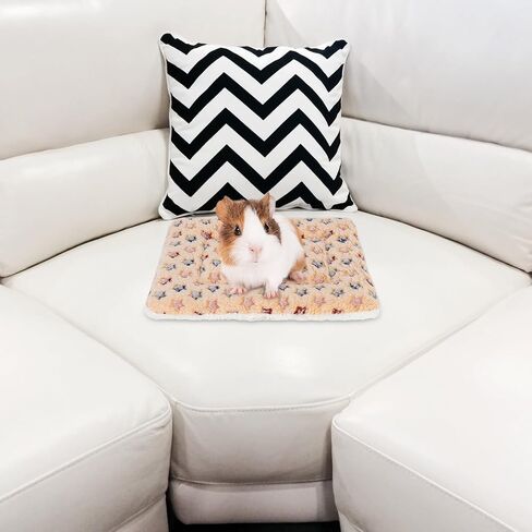 Rypet Small Animal Bed 2PCS - Guinea Pig Bed House Winter Warm Fleece Sleep Pad for Hamster Squirrel Hedgehog Chinchilla and Other Small Animals, Star in Saudi Arabia