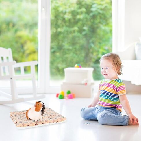 Rypet Small Animal Bed 2PCS - Guinea Pig Bed House Winter Warm Fleece Sleep Pad for Hamster Squirrel Hedgehog Chinchilla and Other Small Animals, Star in Saudi Arabia