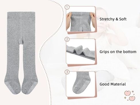 American Trends Baby tights with Non Slip Grips Tights in Saudi Arabia