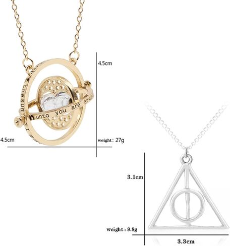 مجموعة ملصقات قلادة مثلثة مكونة من 22 قطعة من قلادة الساعة الرملية من UoYu لمحبي المجوهرات التنكرية in Kuwait