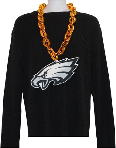 Aminco Philadelphia Eagles Eagle Head NFL Fan Chain, Gold in Saudi Arabia