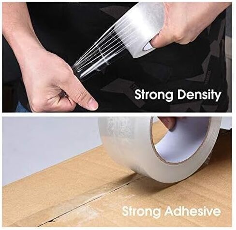 Clear Packing Tape, [2 Pack] Heavy Duty Packaging Tape 1.88 Inch x 110 Yards Ultra Strong Refill Rolls for Shipping Mailing Moving 220 Total Yards in Kuwait