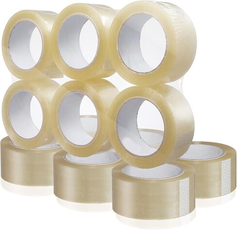 Clear Packing Tape, [2 Pack] Heavy Duty Packaging Tape 1.88 Inch x 110 Yards Ultra Strong Refill Rolls for Shipping Mailing Moving 220 Total Yards in Kuwait