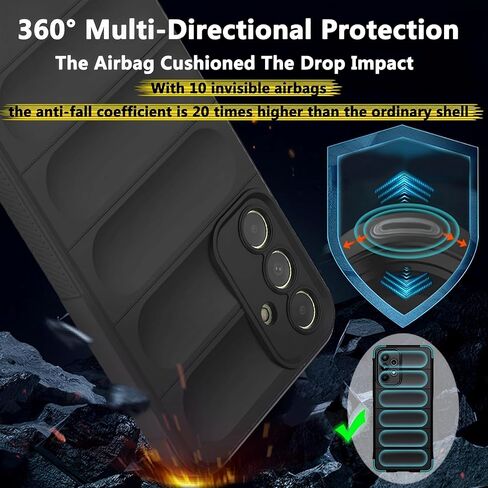 SKPY Compatible with Samsung Galaxy A15 5G Case Double Protection Cell Phone Cover with 10 Invisible Airbags 360° Safety Shockproof Protection Case for Samsung Galaxy A15 in Kuwait