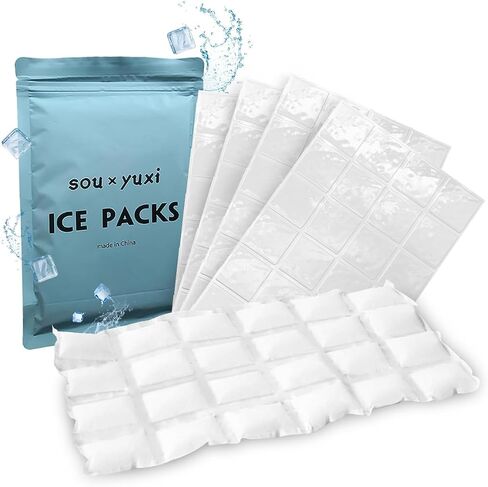 Reusable Ice Packs Sheets for Coolers, Ice Mats Chiller, Flat Ice Pack, for Camping, Freezer Packs Long Lasting for Shipping Frozen Food, Large Gel Flexible Ice Packs Reusable for Lunch Boxes Bags in Saudi Arabia