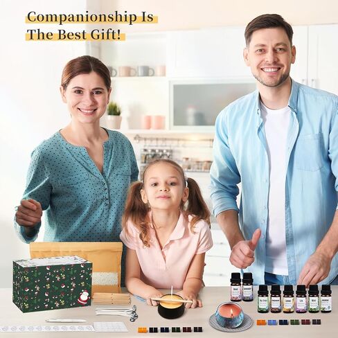 Candle Making Kit for Adults, DIY Starter Candle Making Supplies with Digital Soy Wax Melt Warmer, Premium Making Supply Perfect as Home Decorations in Saudi Arabia