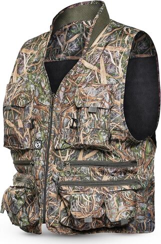 سترة صيد السمك فوكسيلي بجيوب للرجال والنساء، سترة صيد مموهة in Kuwait