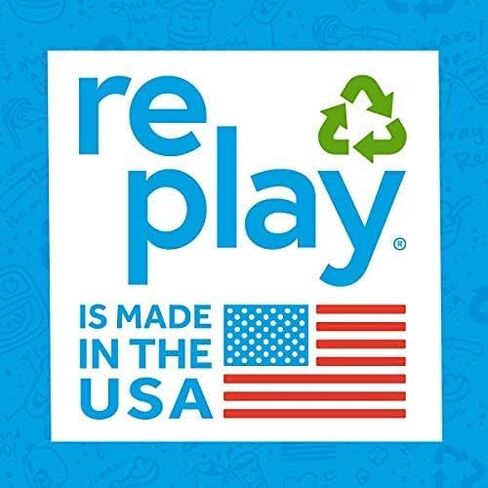 مجموعة من أطباق العشاء ذات الجدران العميقة مقاس 5-9 بوصات من Re-Play - مصنوعة في الولايات المتحدة الأمريكية من البلاستيك المعاد تدويره - خالية من مادة BPA - قابلة للتكديس لسهولة التخزين - آمنة للاستخدام في غسالة الأطباق والميكروويف - الغابات المطيرة in Saudi Arabia