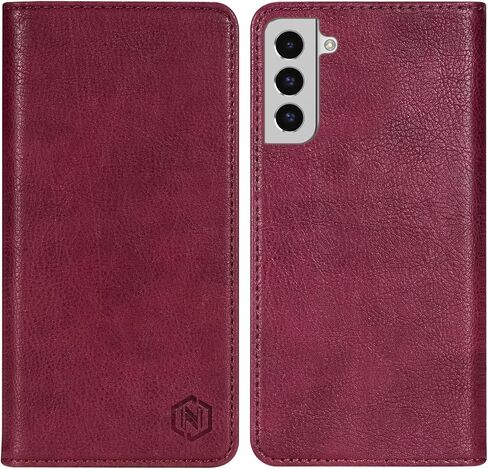 for Samsung Galaxy S22 Wallet Case with [RFID Blocking] Card Slot Stand Strong Magnetic Flip Fold Leather Protective Phone Case for Samsung Galaxy S22 Case Wallet(6.1 inch-Brown) in Kuwait