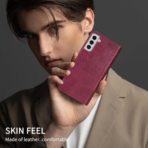 for Samsung Galaxy S22 Wallet Case with [RFID Blocking] Card Slot Stand Strong Magnetic Flip Fold Leather Protective Phone Case for Samsung Galaxy S22 Case Wallet(6.1 inch-Brown) in Kuwait